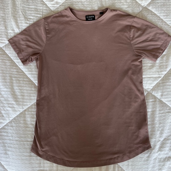Mens M Cuts Crew Curve Hem tshirt - Picture 1 of 1